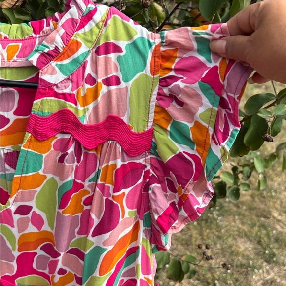 Umgee Pink and Green Floral Dress - Picture 5 of 10